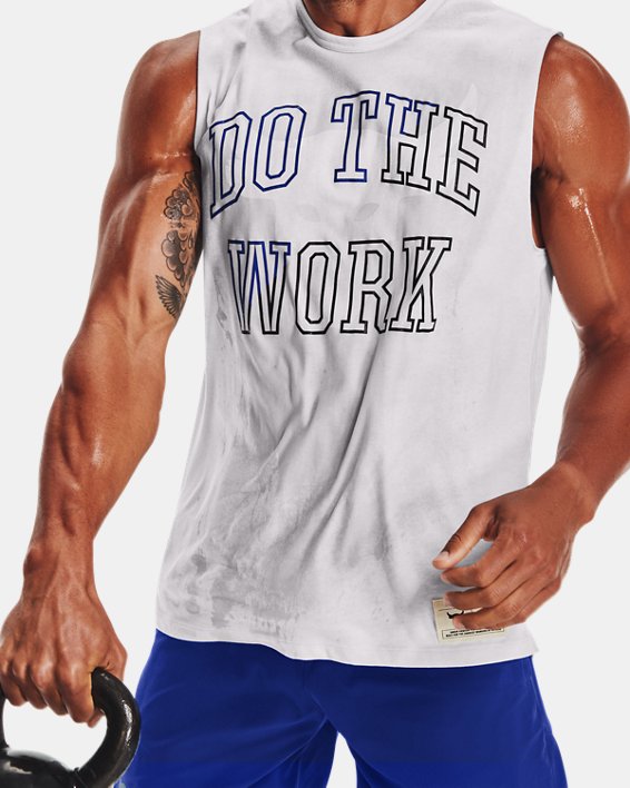 เสื้อแขนกุด Project Rock Show Sweat สำหรับผู้ชาย, Gray, pdpMainDesktop image number 4
